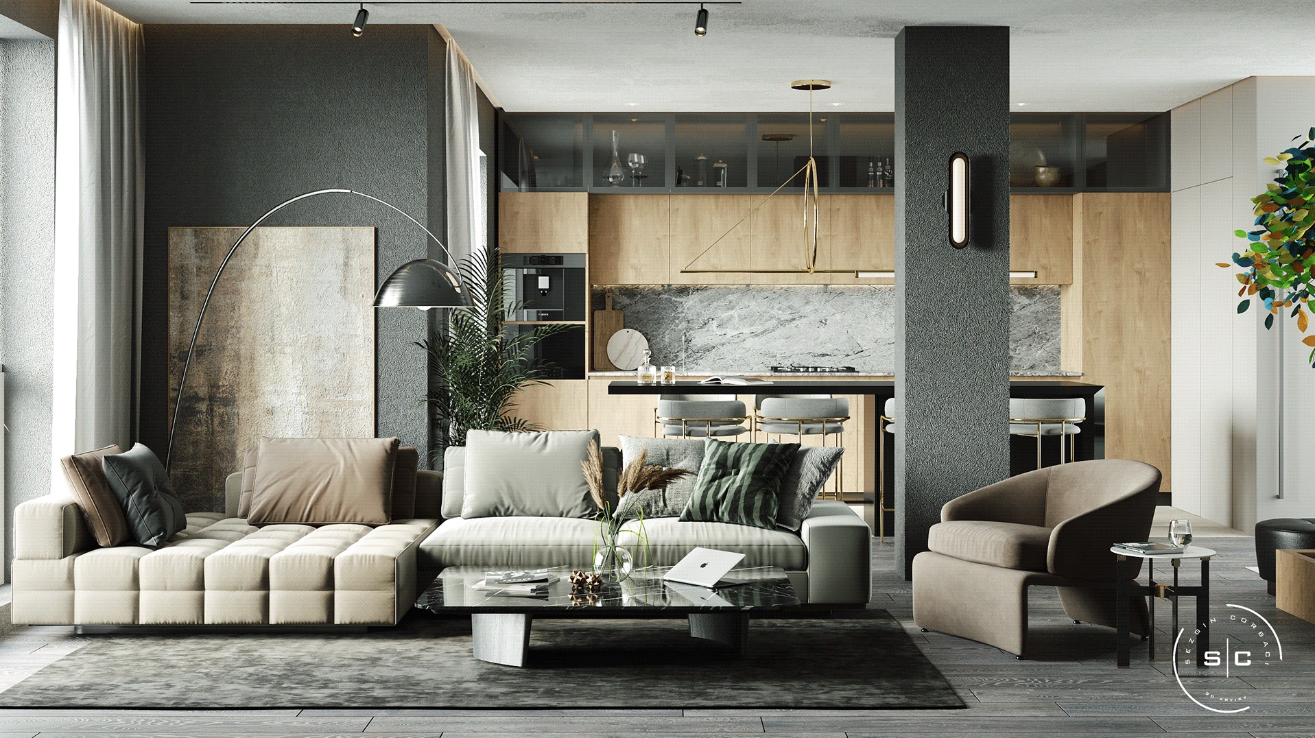 Sez-IN Studio | Modern İç Mekan Tasarımı -IKARUS Projesi